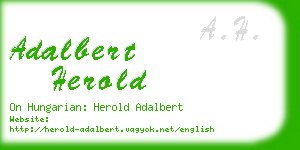 adalbert herold business card